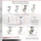 Service Caster 6 Inch Nylon Caster Brakes/Swivel Locks and 2 Rigid, 2PK SCC-35S620-NYR-SLB-BSL-2-R-2 - alternate 2